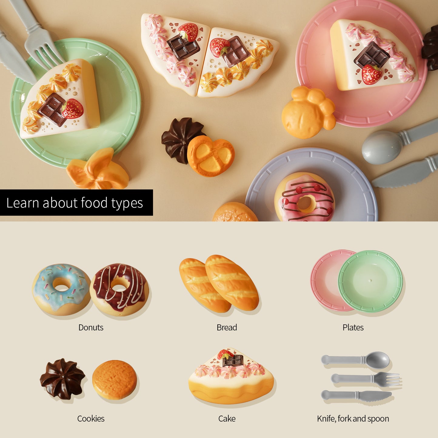 GILOBABY Toy Food for Toddlers