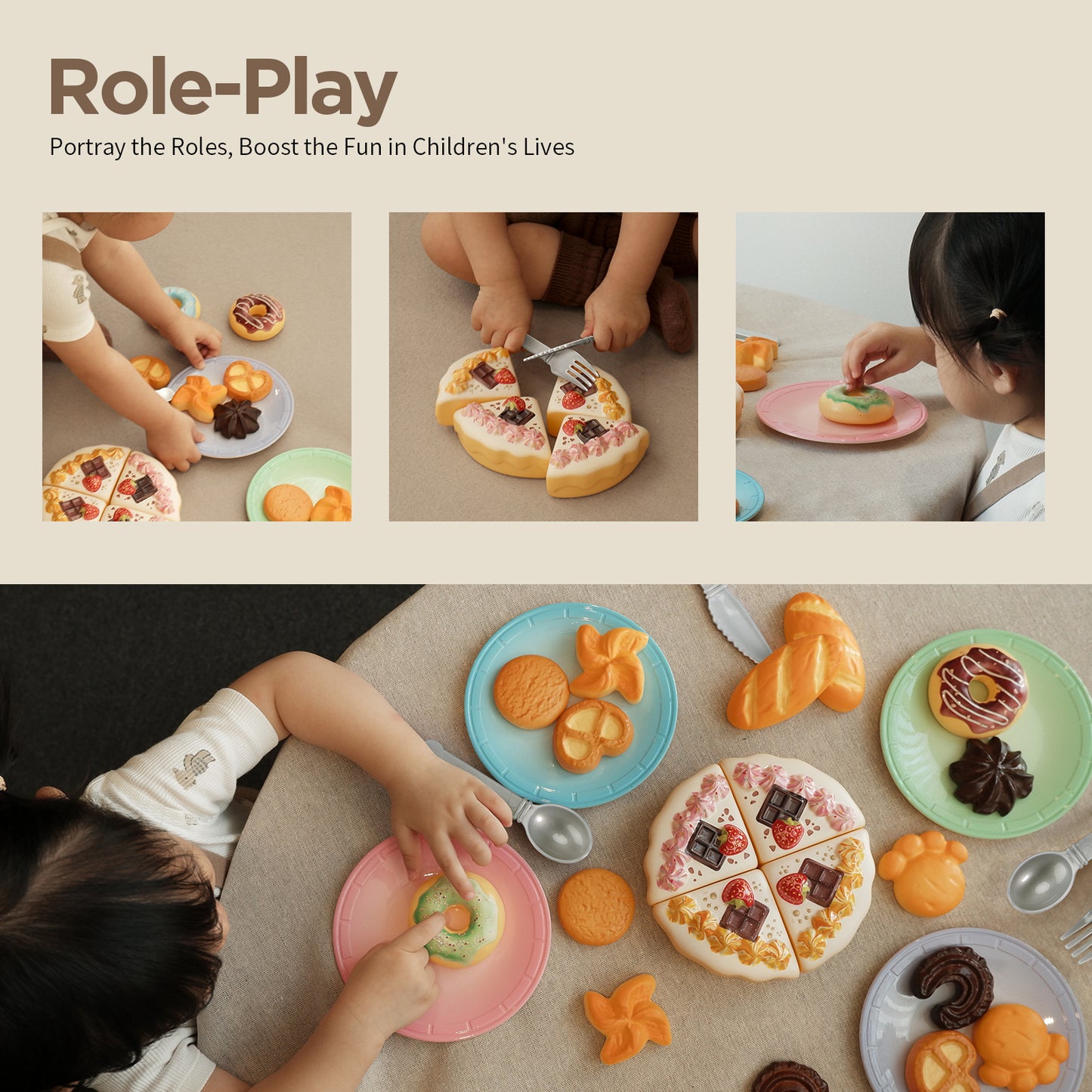 GILOBABY Toy Food for Toddlers