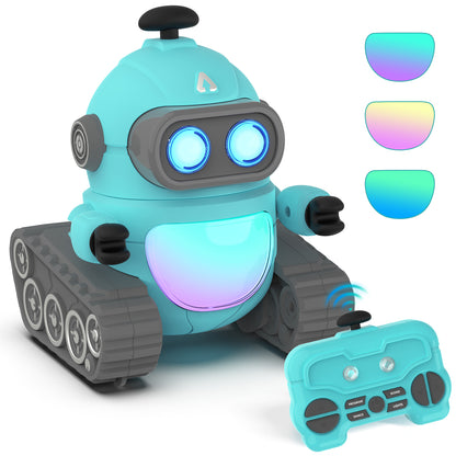 Remote Rechargeable Light Show Control Robot 2.4GHz RC Robot Toy for Kids - GILOBABY