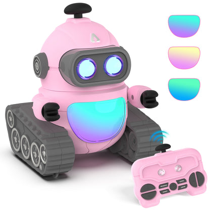 Remote Rechargeable Light Show Control Robot 2.4GHz RC Robot Toy for Kids - GILOBABY