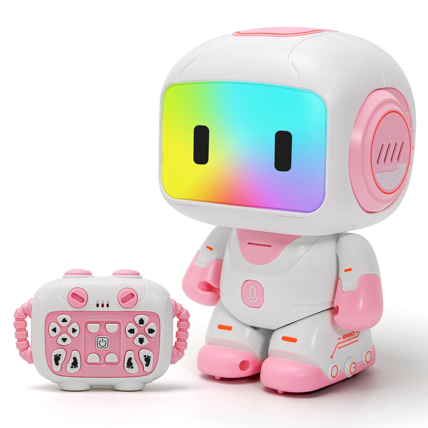 GILOBABY Programmable RC Robot Toy for Boys & Girls--Pink