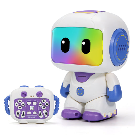 GILOBABY Programmable RC Robot Toy for Boys & Girls--Pupple