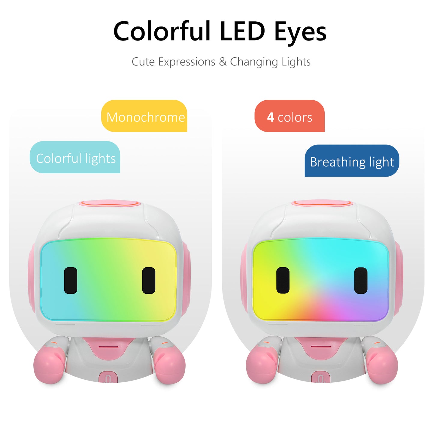 GILOBABY Programmable RC Robot Toy for Boys & Girls--Pink