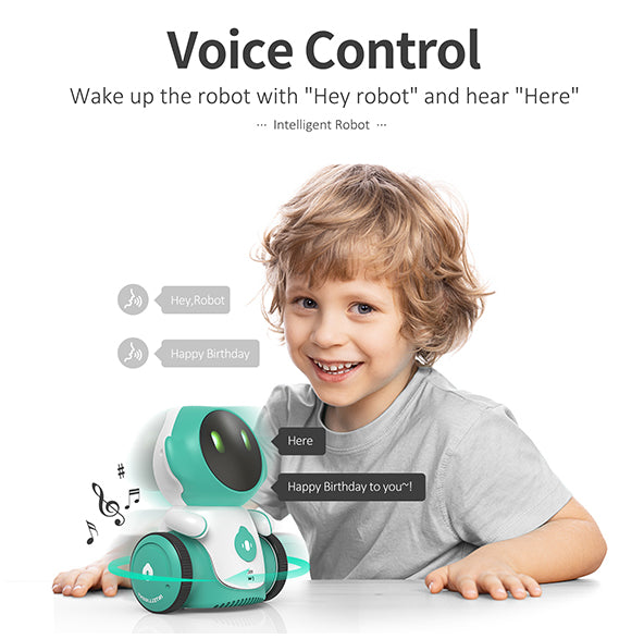 Kids Rechargeable Robot Toy Interactive Voice Controlled Smart Robotics - GILOBABY