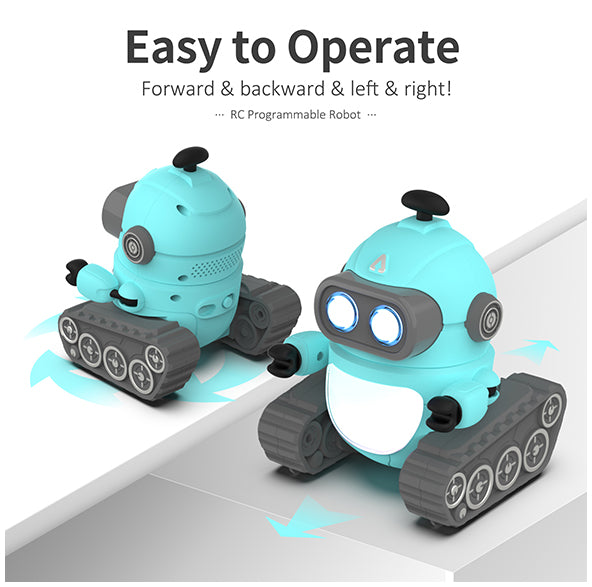 Remote Rechargeable Light Show Control Robot 2.4GHz RC Robot Toy for Kids - GILOBABY