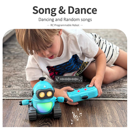 Remote Rechargeable Light Show Control Robot 2.4GHz RC Robot Toy for Kids - GILOBABY